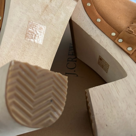 J.Crew Women's Tan Suede Mules size 10 NEW - Picture 2 of 3